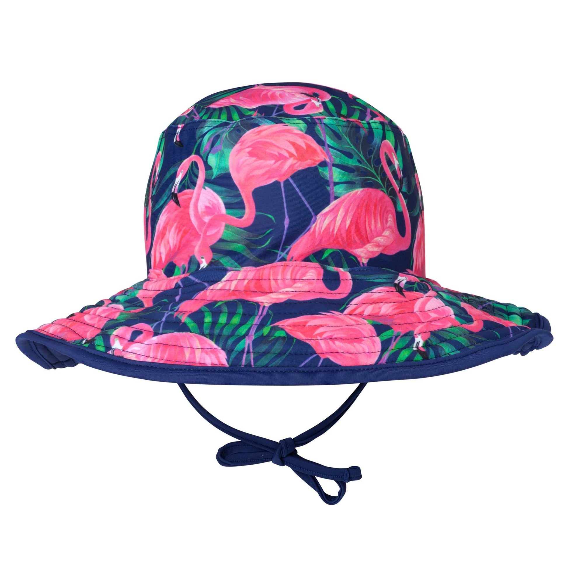 FLAMINGO NIGHTS BUCKET SWIM HAT